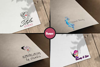 design eye catchy feminine beauty salon logo