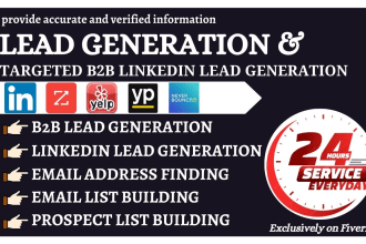 provide b2b lead generation and find email address