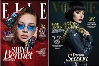 design professional magazine cover within 24 hours