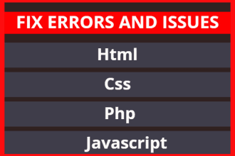 fix your CSS, html, bootstrap, wordpress site, javascript, PHP bugs