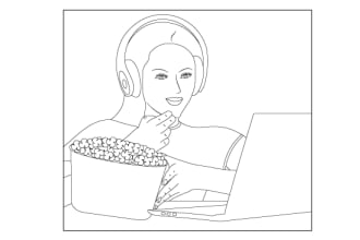 draw and design coloring book page for kids