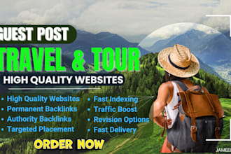publish your articles on high da travel , tour websites with dofollow backlinks