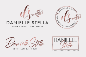 design elegant beauty boutique or hand drawn signature logo