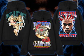 custom streetwear design and graphic design