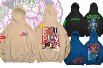 do custom hoodie design or clothing design