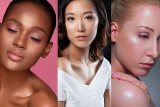 do headshot beauty portrait skin retouching photo editing