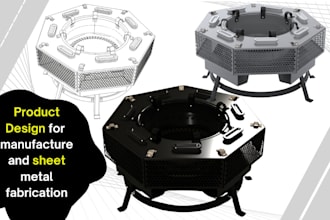 do product design for manufacture and sheet metal fabrication