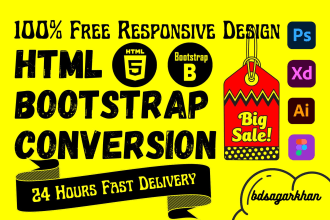 convert psd to html, figma to html, xd to html, sketch to html css