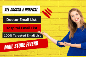 provide usa,uk,canada all hospital,doctor,dentist email list