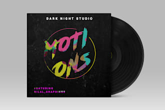 design an album cover art, mixtape