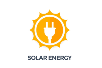 design creative energy logo with satisfaction guaranteed