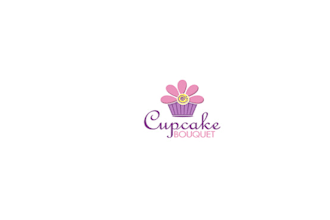 design cupcake bouquet logo