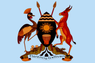 create an awesome beautiful coat of arms family crest logo
