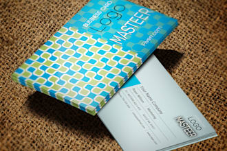 do amazing professional business card in 3d and plain