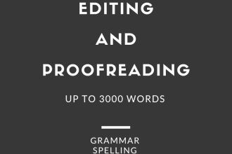 edit and proofread your writing