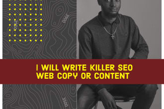 write highly converting SEO website copy or landing page
