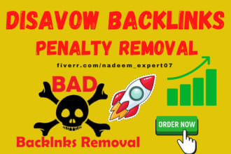 disavow toxic domain backlink for google penalty, reduce spam score