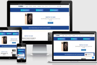 ecommerce landing page website making in one day
