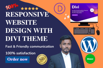 build a wordpress website using divi theme builder