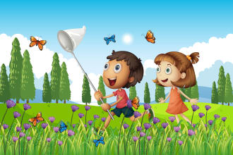 draw cute children book illustration and cover design