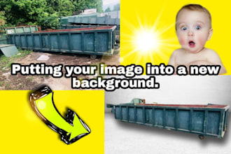 put your image into a new background