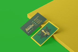 do stunning, pro business card, innovative and letterhead