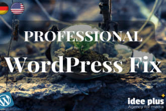 fix any wordpress errors, issues bugs and remove malware
