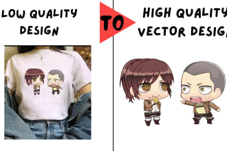 turn your image or ai character to high quality vector