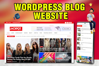 build creative wordpress blog website or news website