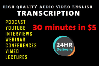youtube podcast interview audio video transcription