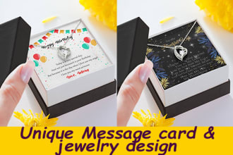 make profitable necklace and jewelry message card for shineon gearbuble