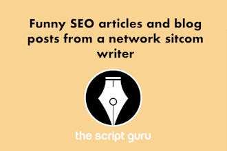 write funny SEO optimized articles, blog posts or website content