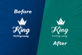 recreate, remake and modify your logo within 2 hours