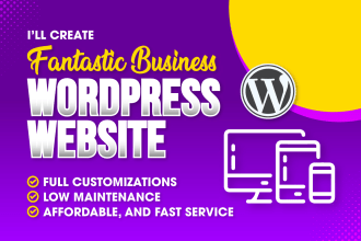 create a responsive professional business wordpress site