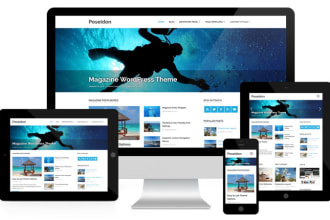 create wordpress website, design and develop