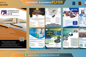 design professional flyers, posters, one pager, and brochure for your business