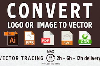 do vector tracing, vectorize image, vector logo to svg, pdf