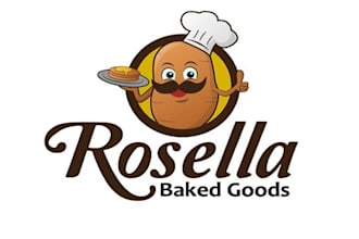 design rosella baked goods logo