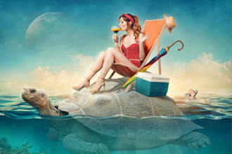 professional photo manipulation and montage