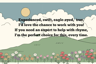 edit your rhyming book for children