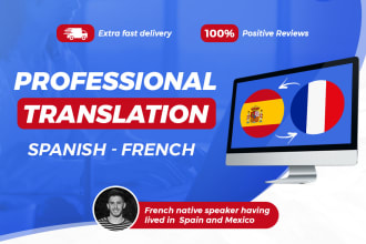 translate from spanish to french as a native french speaker