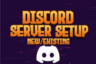 setup new and existing discord servers within 24 hours