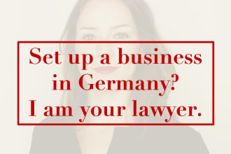 give legal advice on how to start a business in germany