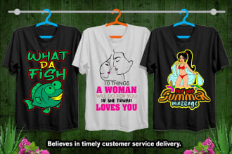 do trendy t shirt design for merch by amazon or teespring