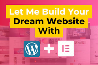 create a responsive wordpress website or landing page with elementor pro