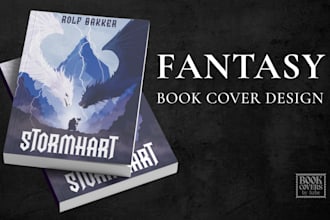 design a custom fantasy book cover for your novel