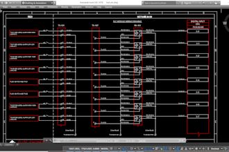 design and draw electrical drawing in autocad