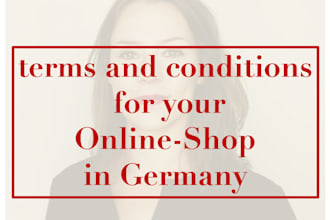 draft terms and conditions for your business in germany