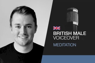 record your deep soothing guided meditation voice over
