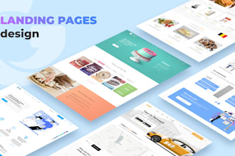 design a visually appealing landing page to attract visitors